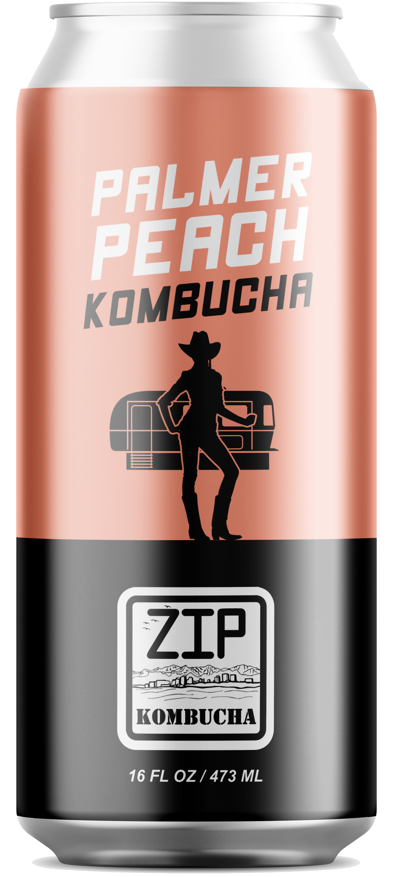 Palmer Peach seasonal peach kombucha by Zip Kombucha Anchorage